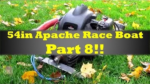 54in Rc Apache Race Boat Build Part 8