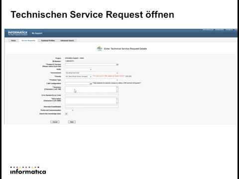 Introduction to Informatica Support in German