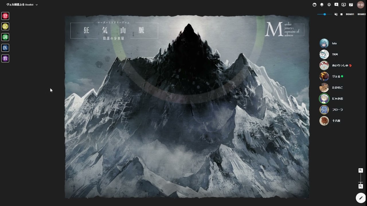 【ネタバレ注意】狂気山脈 星ふる天辺 GM視点