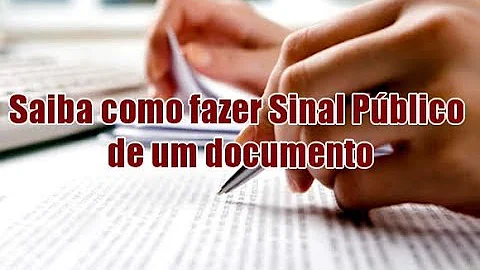 O que é sinal público no CRV?