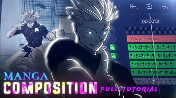 How to make basic manga composition - Alight motion tutorial