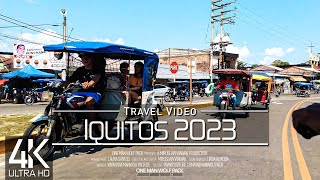 【4K 60fps】🇵🇪 1 ¼ HOUR RELAXATION FILM: 🚗 «Driving in Iquitos (Amazon / Peru)» Ultra HD 📺Tuk Tuk Ride