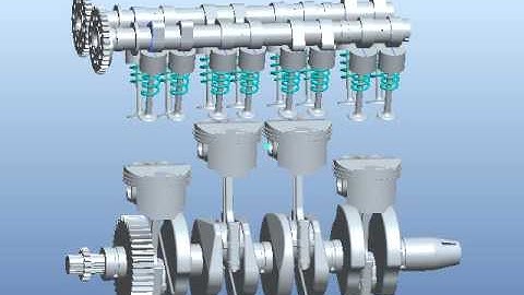 Engine on  PTC Creo Parametric
