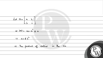Let M be a 2×2 symmetric matrix with integer entries. Then, M is invertible, if....