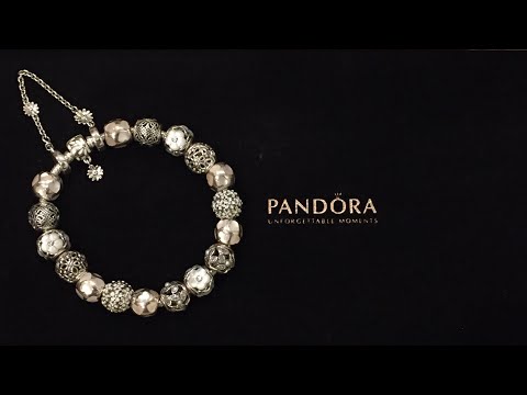 Buy Authentic Pandora Bracelet Sterling Silver Barrel Clasp 7.1 18cm With  Cosmic Clips Charms Pandora Free Shipping Online in India - Etsy