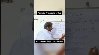 Python Trick You Must Know ⚡ (Factorial Using Loop) || Python full course