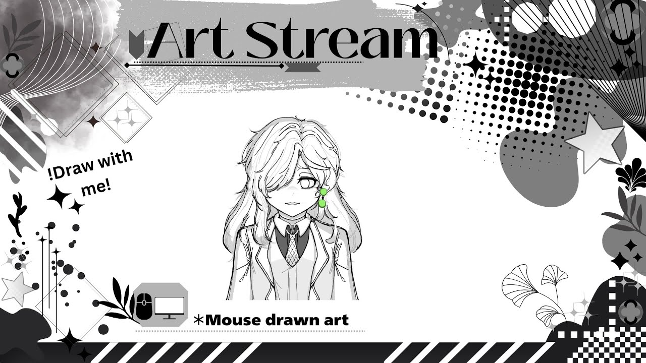 Drawing: Messy haired lady