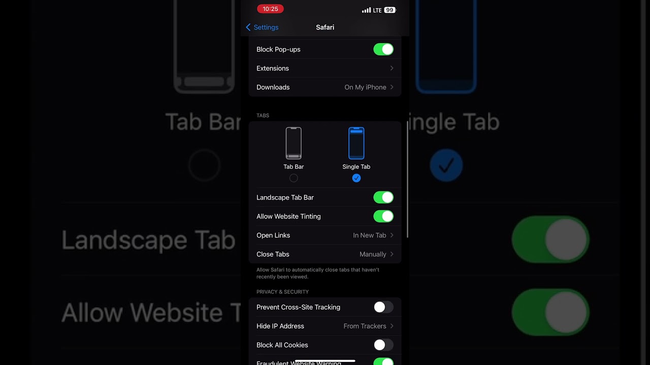 How to block all cookies in Safari on iPhone