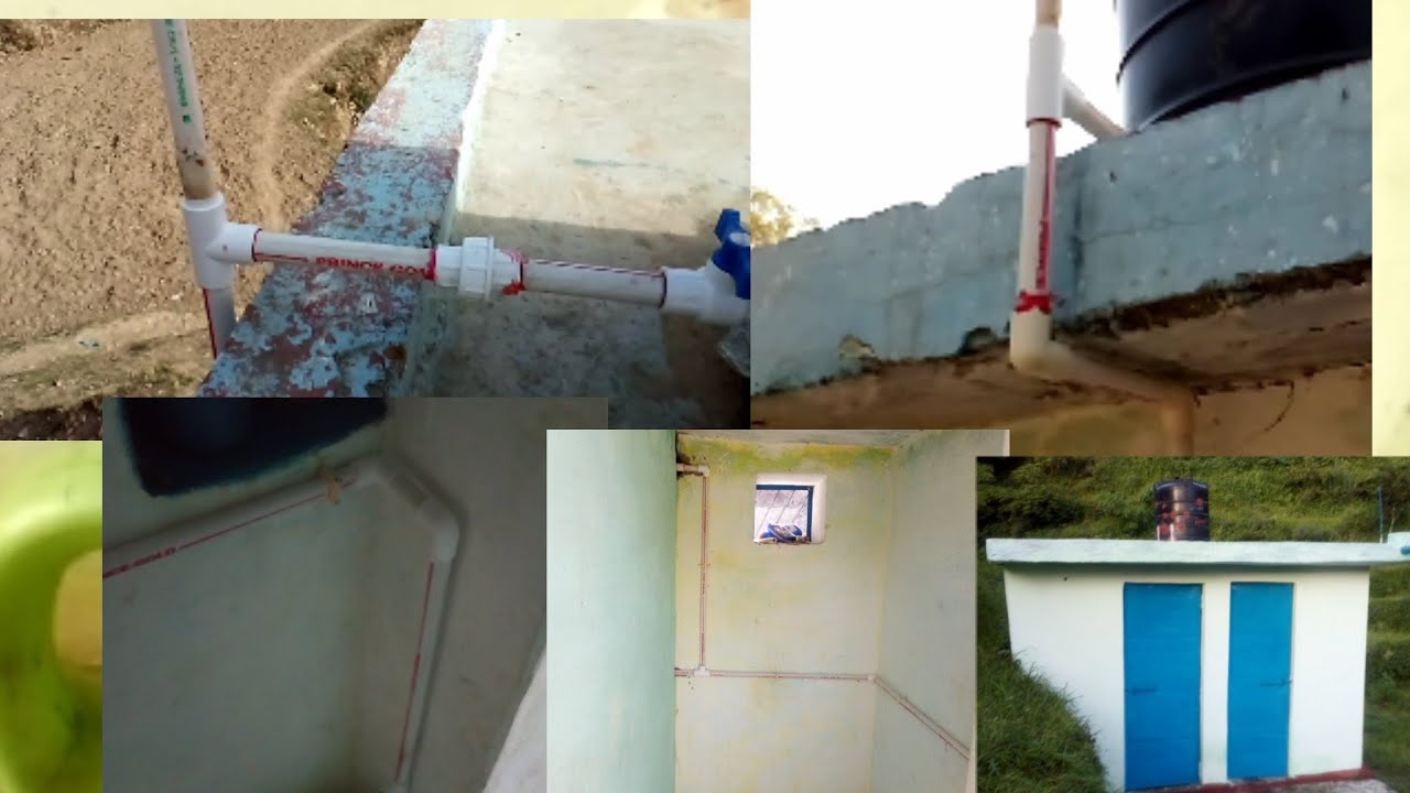 Latrine Bathroom Water Pipe Fitting - YouTube