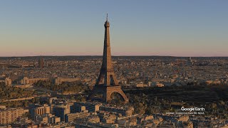 Google Earth Studio - Paris Eiffel Tower Animation Video Sample || The GIS Hub screenshot 1