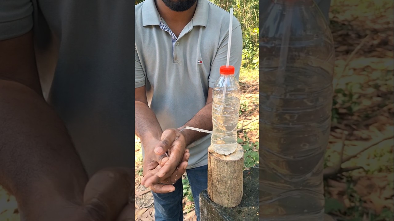Smart Survival Water Flow Hack with a Plastic Bottle!” 