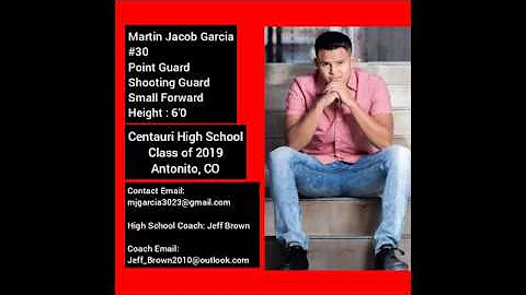 Centauri High Schools #30 Martin J Garcia (2017-20...