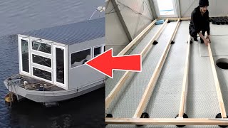 BUILDING A RAISED FLOOR INSIDE MY BARGE BOAT