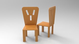 How to model a 3D chair in maya 2020