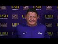 LSU's Ed Orgeron talks about beating Florida under 'adverse conditions'