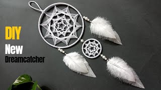 DIY New Weaving Technique Dream Catcher | diy dreamcatcher step by step | آموزش دریمکچر جدید و ساده