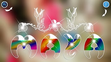 Glass font dp editing On Ps Cc / Ps Touch PixelLab | glass font editing | how to make glass font