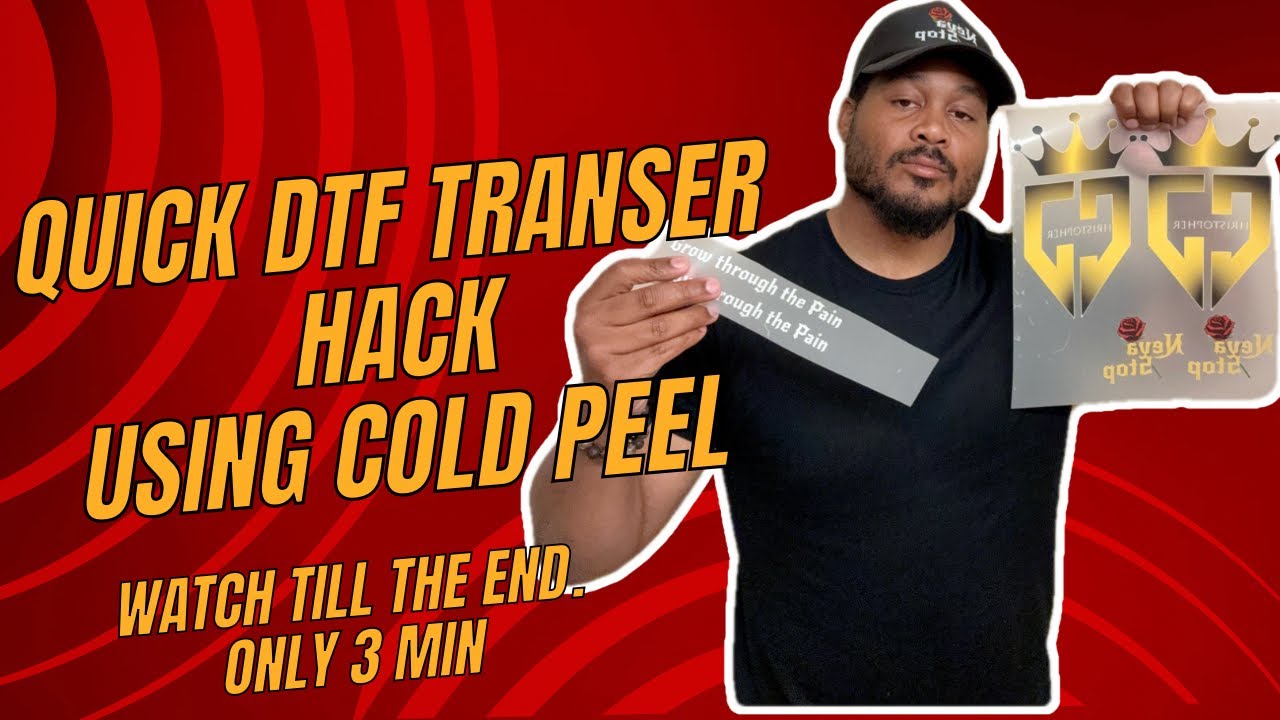 DTF Transfer Hack | using Cold Peel Transfers from Influencer Heat ...