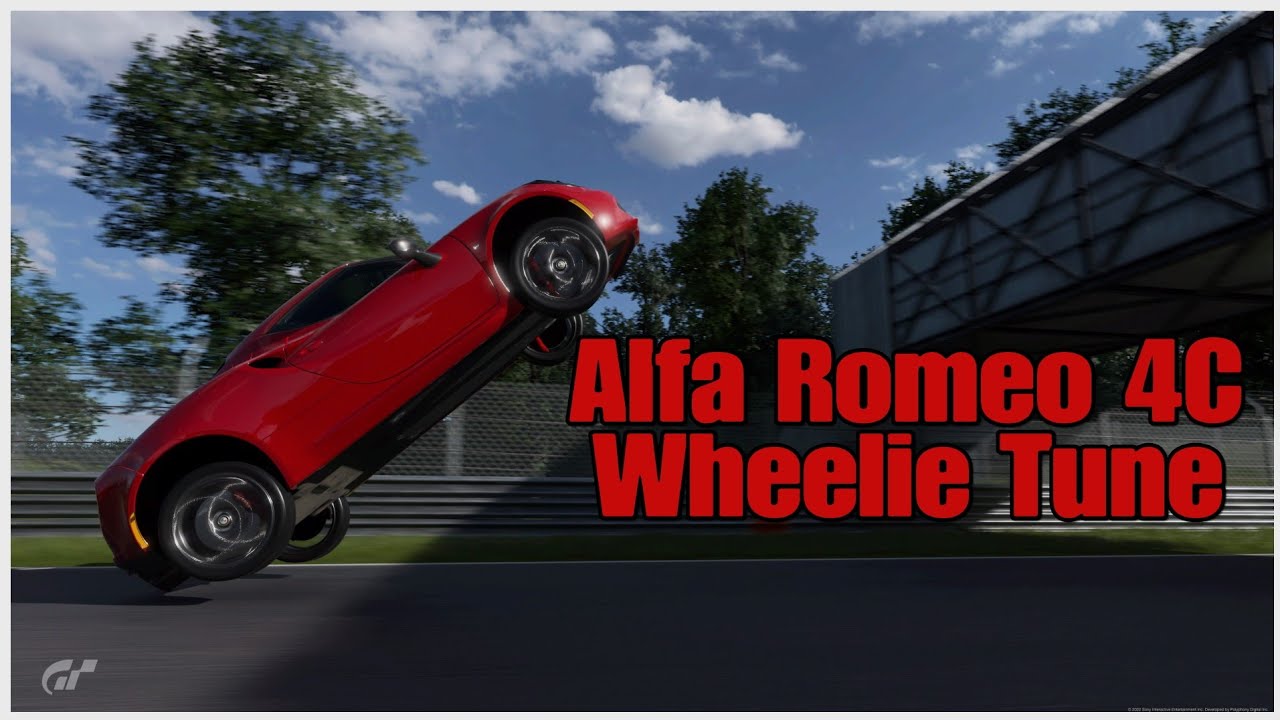 Alfa Romeo 4C Wheelie Tune | Gran Turismo 7 - YouTube