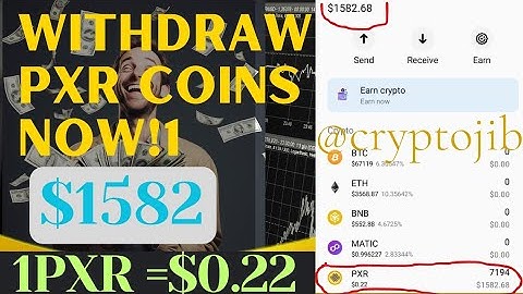 PXR COIN WITHDRAWAL |HOW TO WITHDRAW PXR COIN TO WALLET|