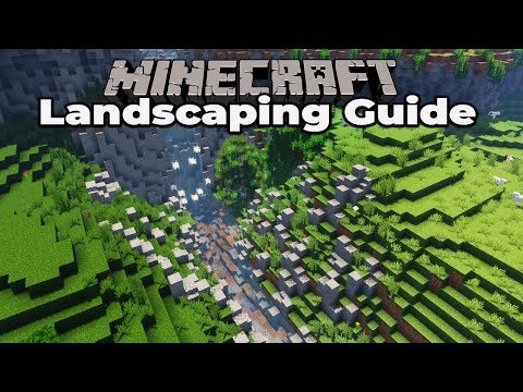Rivers and Waterfalls : Minecraft Survival Landscaping Guide #2 Tutorial Let&rsquo;s Play