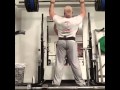 Майкл Лейчт ( Дания ),  строгий жим стоя - 180 кг !