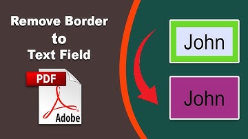 How to remove the border from a text field in fillable pdf form in Adobe Acrobat Pro DC 2022