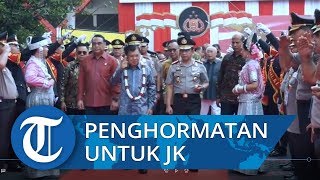 Rangkaian Penghormatan Anggota Polri dalam Tradisi Pengantar Purna Tugas Jusuf Kalla
