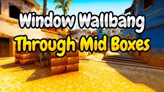 Mirage Wallbangs: Shoot Mid Boxes, Kill Enemy in Window #shorts