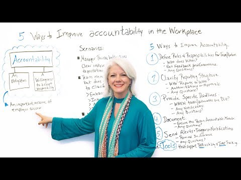 वीडियो: आप कार्यस्थल में जवाबदेही कैसे प्रदर्शित करते हैं?