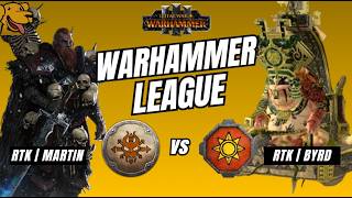 Martinius (Norsca) vs Byrd (Lizzardmen) - Game 2 - Warhammer League #5