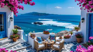 Gentle Jazz And The Soothing Sound Of Ocean Waves – Morning Jazz On The Balcony Of A Seaside Resort