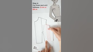 Patternmaking Tip| Use Dart And Fullness To Make This Model In 5 Steps