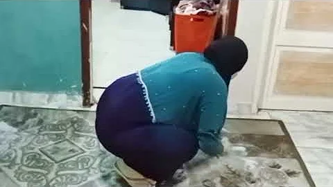 روتين غسل السجاد 