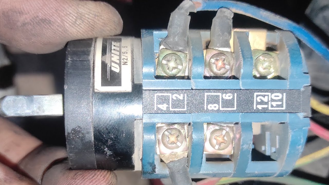 كيفيه توصيل مفتاح دوران الصينية فى ماكينة فك وتركيب اطارات السيارات.