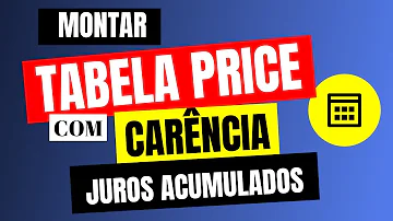 Como calcular prestação de financiamento com carência?