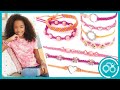 Create braided bracelets with the macrame friendship bracelets set