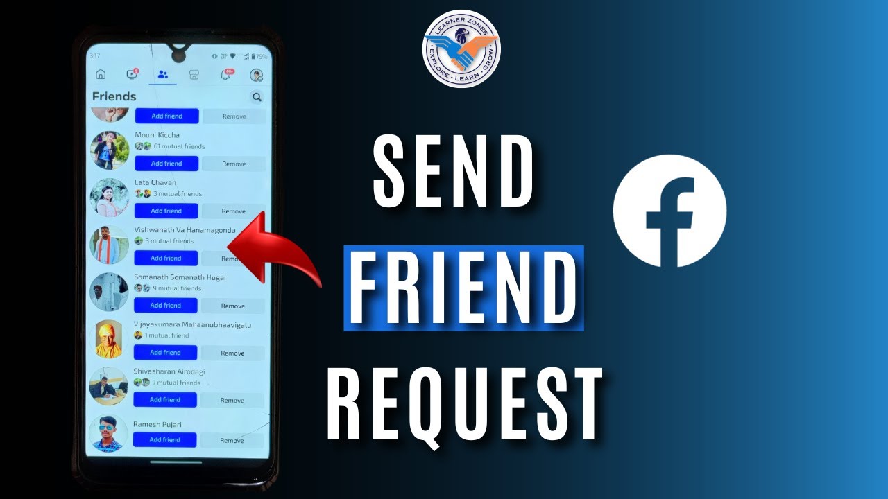 How to send freind request on Facebook - YouTube
