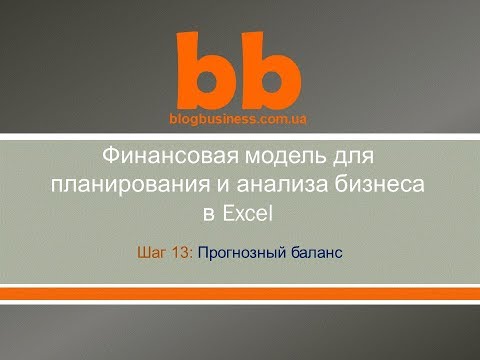 Блок Прогнозный баланс