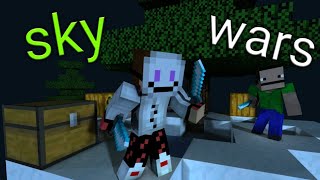 playing skywars on the bedrock edition (cubecraft)