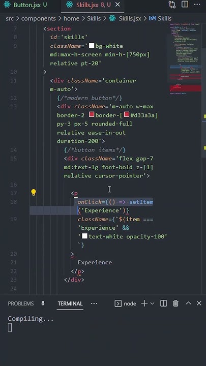 Creative Toggle Button In React Js | Useing Tailwind Css - YouTube