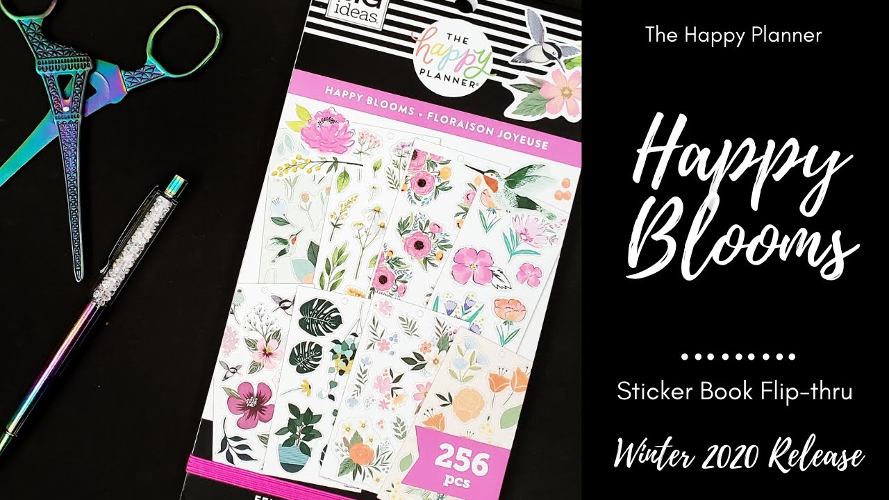 The Happy Planner Pressed Florals 30 Sheet Sticker Pad