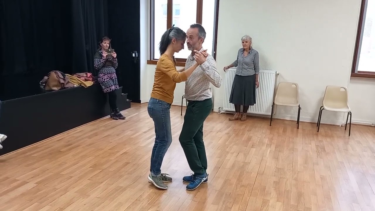 20231118 - Carré (6 pas) et pas de base en 8 pas - Résumé cours tango Theys - Emilie et Sébastien