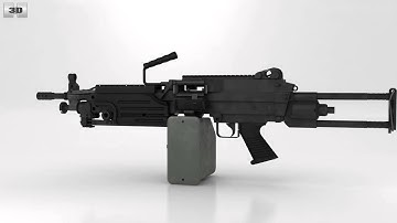 M249 light machine gun 3D model by 3DModels.org
