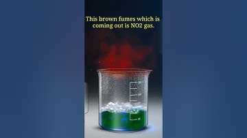 Chemical Reaction lab experiment between Cu metal with HNO3 acid || P Block element