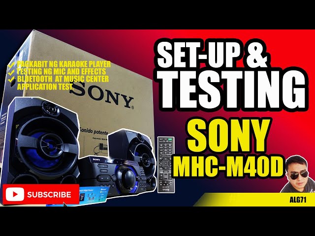 Sony Hi-Fi System MHC-M40D functions and features testing. class=