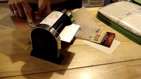 Cuttlebug Embossing Folders in a QuicKutz Revolution machine