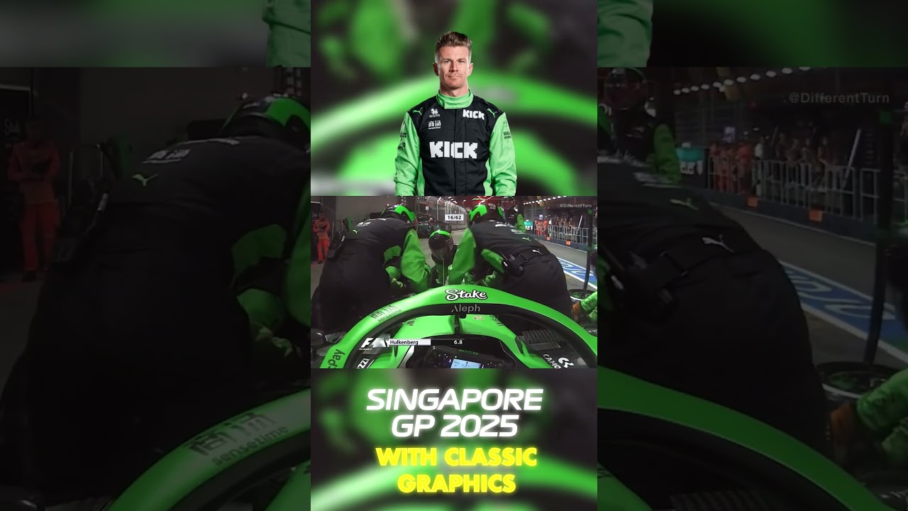 Nico Hulkenberg's 🏎️⚡️10.0s PIT STOP | 2025 Singapore Grand Prix with Classic Graphics 