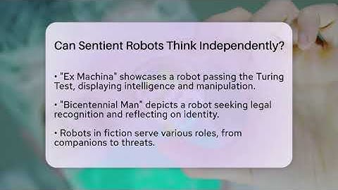 Can Sentient Robots Think Independently? - The SciFi Reel