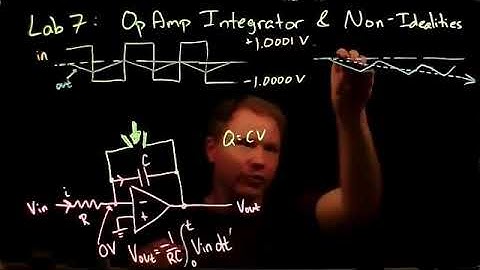 Electronics 7: OpAmp Integrator and Non-Idealities: Slew Rate, Bias Current, Offset Voltage